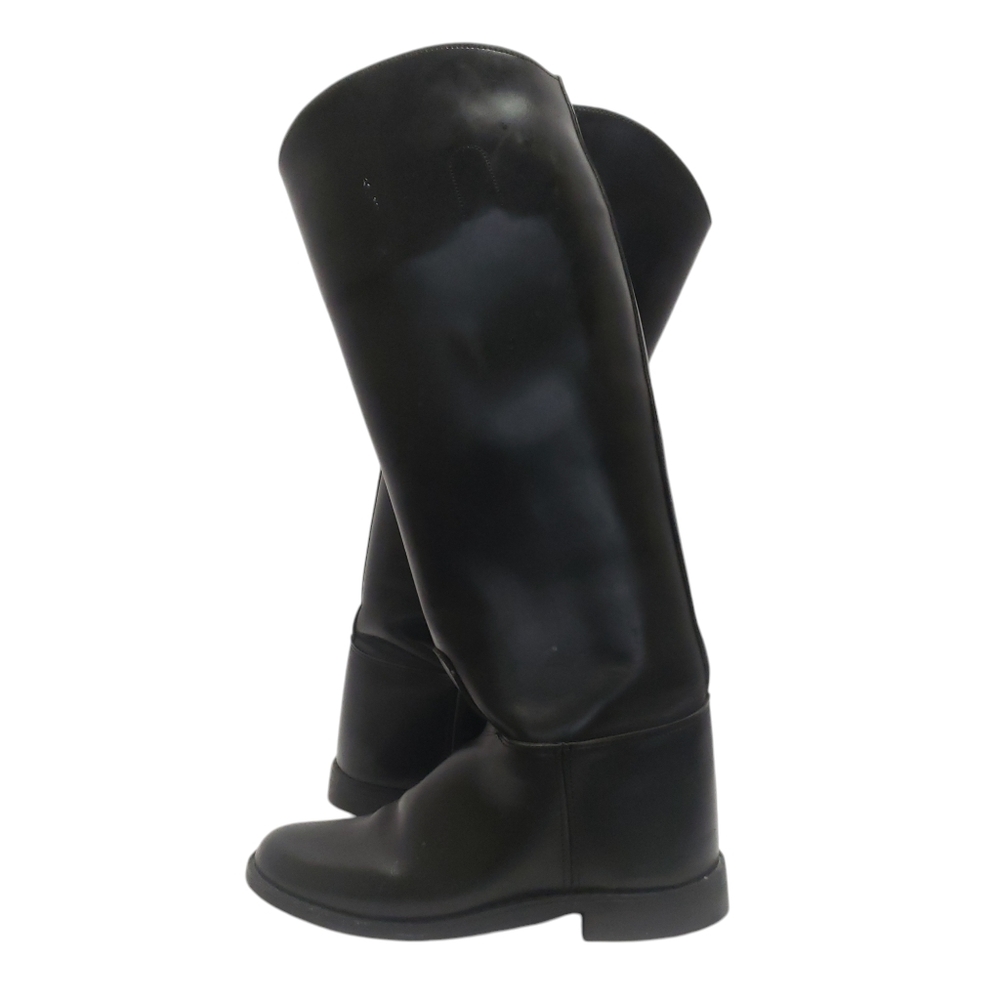 Biltrite Womens Equestrian Black Leather Tall Riding‎ Boots Sz 5 1/2